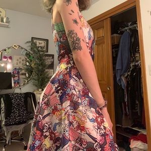 Zombie print skater dress